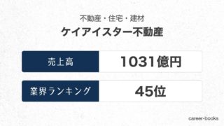 ケイアイスター不動産の売上高・業績
