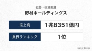 野村ホールディングスの売上高・業績