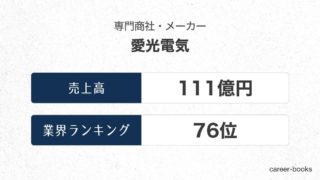 愛光電気の売上高・業績