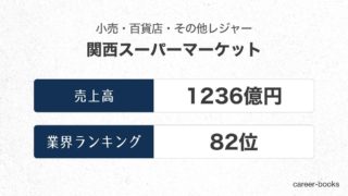 関西スーパーマーケットの売上高・業績