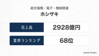 ホシザキの売上高・業績