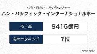 パン・パシフィック・インターナショナルホールディングスの売上高・業績