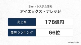 アイエックス・ナレッジの売上高・業績