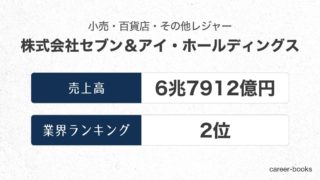 21最新 セブン アイ ホールディングスの年収は 職種や年齢別の給与 ボーナス 評価制度などまとめ Career Books