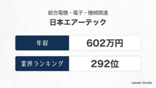 日本エアーテックの年収情報・業界ランキング