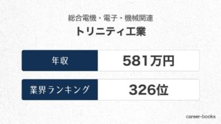 トリニティ工業の年収情報・業界ランキング