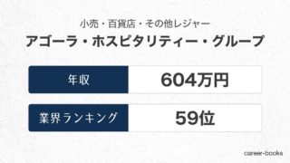 アゴーラ・ホスピタリティー・グループの年収情報・業界ランキング